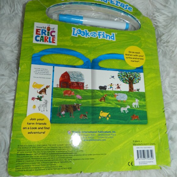 Eric Carle Write & Erase Look & Find Wipe Clean Farm Animals Learning Board🆕⚡🚚 - Picture 14 of 16